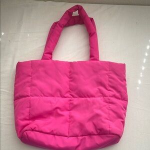 Barbie Pink Quilted Tote Bag